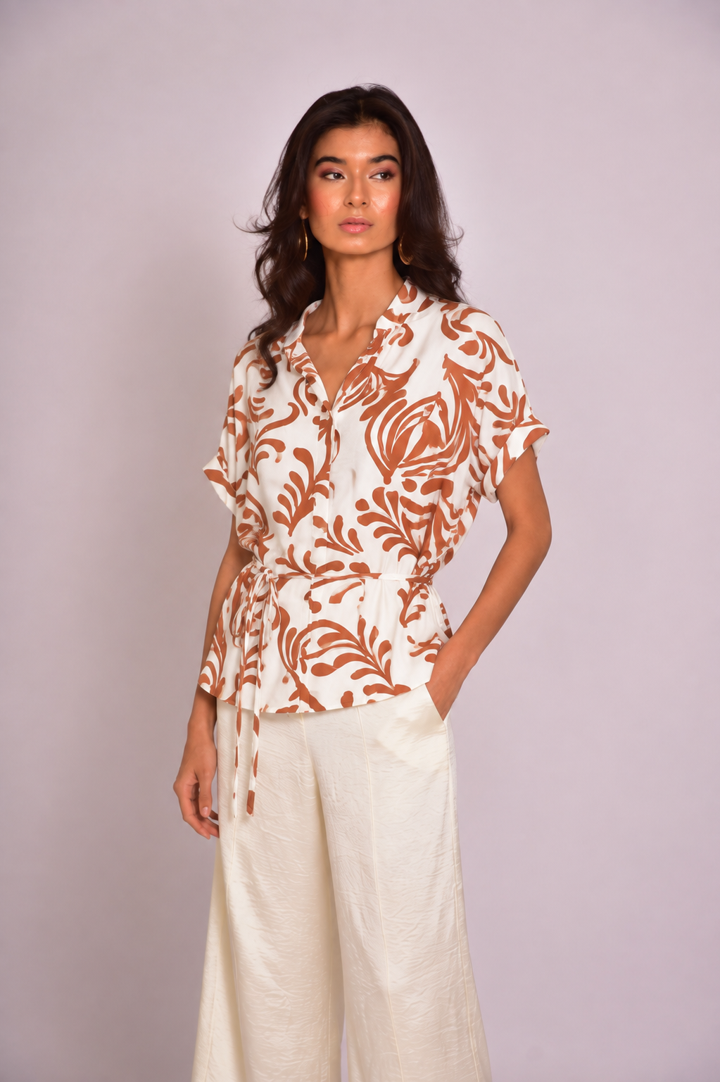 Blusa Neru - Café Liraziel