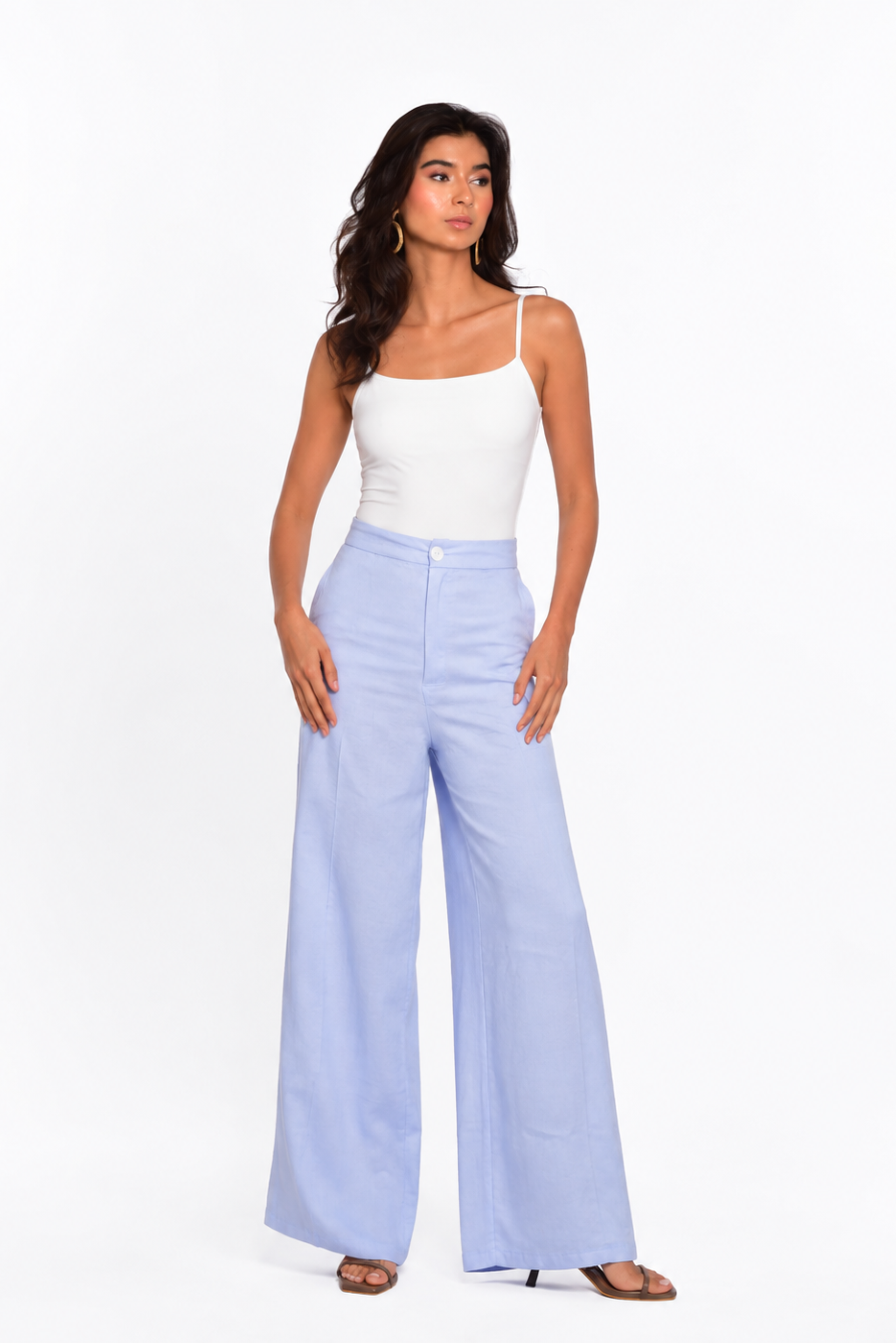 Pantalón Amelia - Celeste