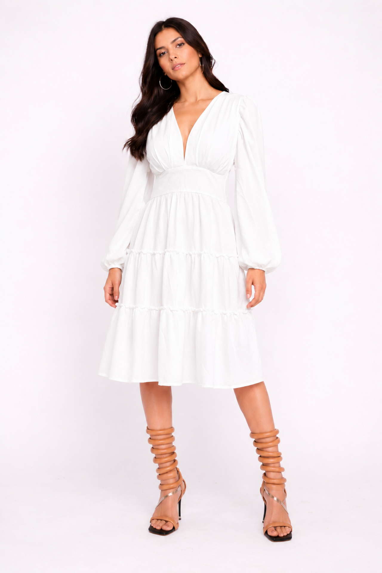 Vestido Fiorella - BEIGE