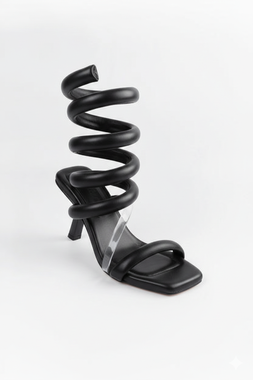Sandalias Espiga - NEGRO