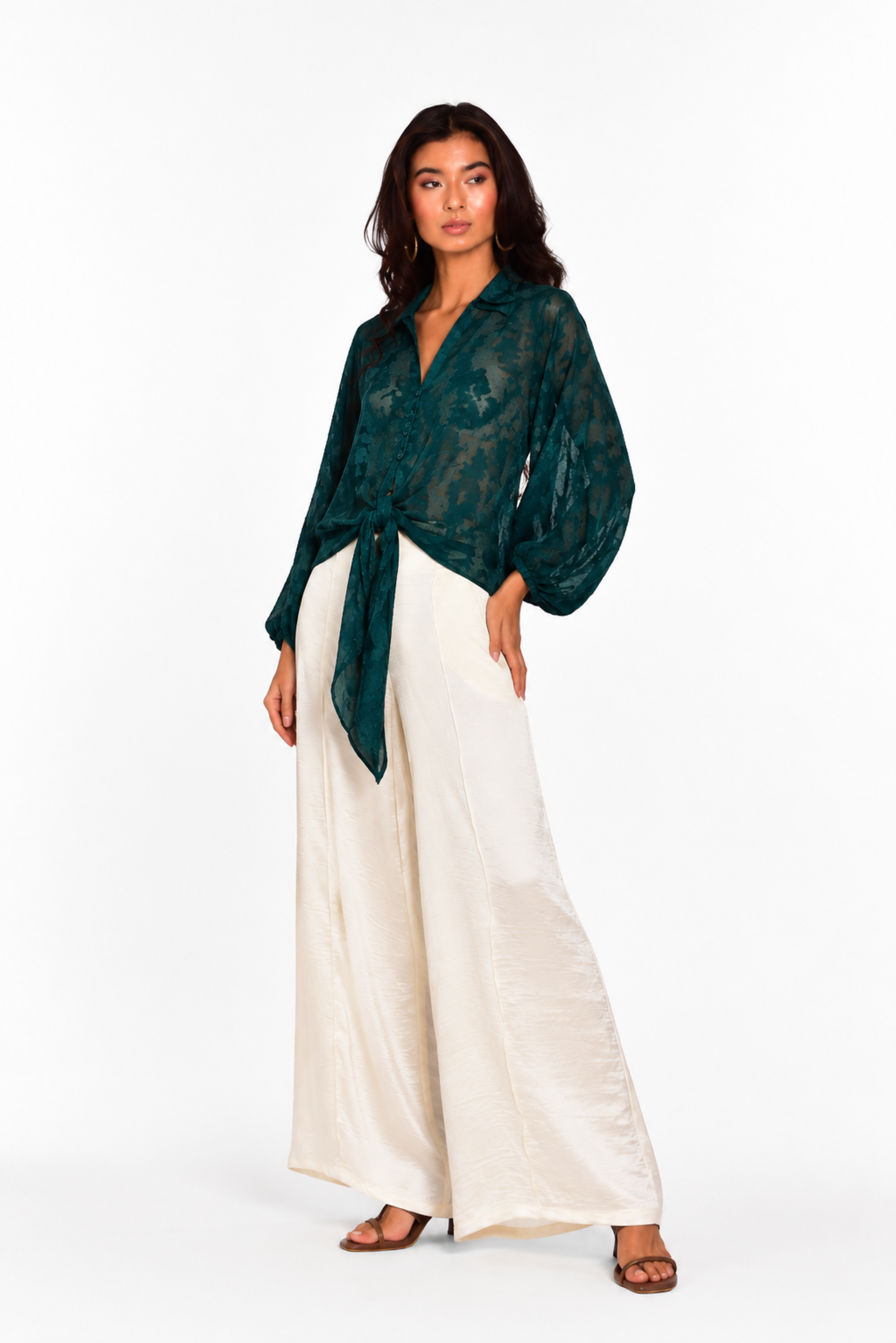 Blusa Rebecca - VERDE BOTELLA - Amarante 3